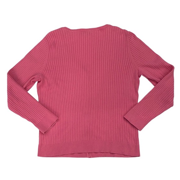 Izod women’s pink button up cardigan - Picture 5 of 5